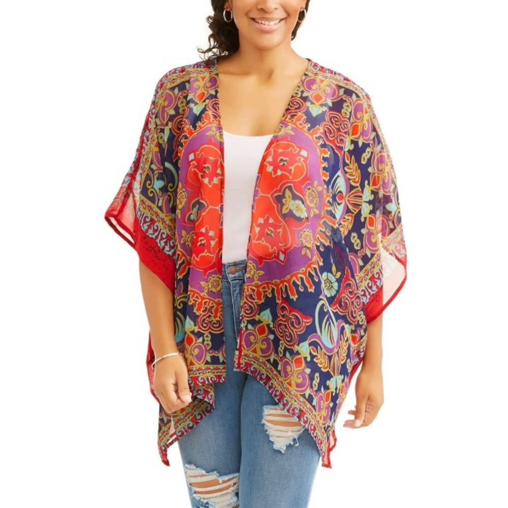 ANGIE Printed Kimono
